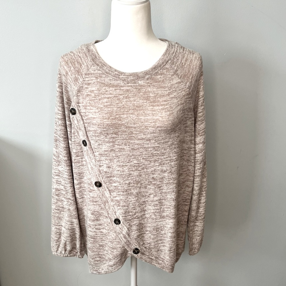 Staccato Latte Sweater with Button Detail. Size Small. New